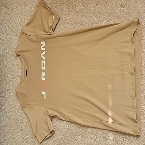 Jordan brand, tshirt, cotton, size S, tan/brown